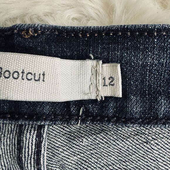 Levis 515 Bootcut Jeans 12 (33x30.5) Blue Dark Wash Denim High Mid Stretch Women - Picture 5 of 11